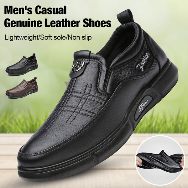 New Men's Casual Trendy Genuine Leather Shoes